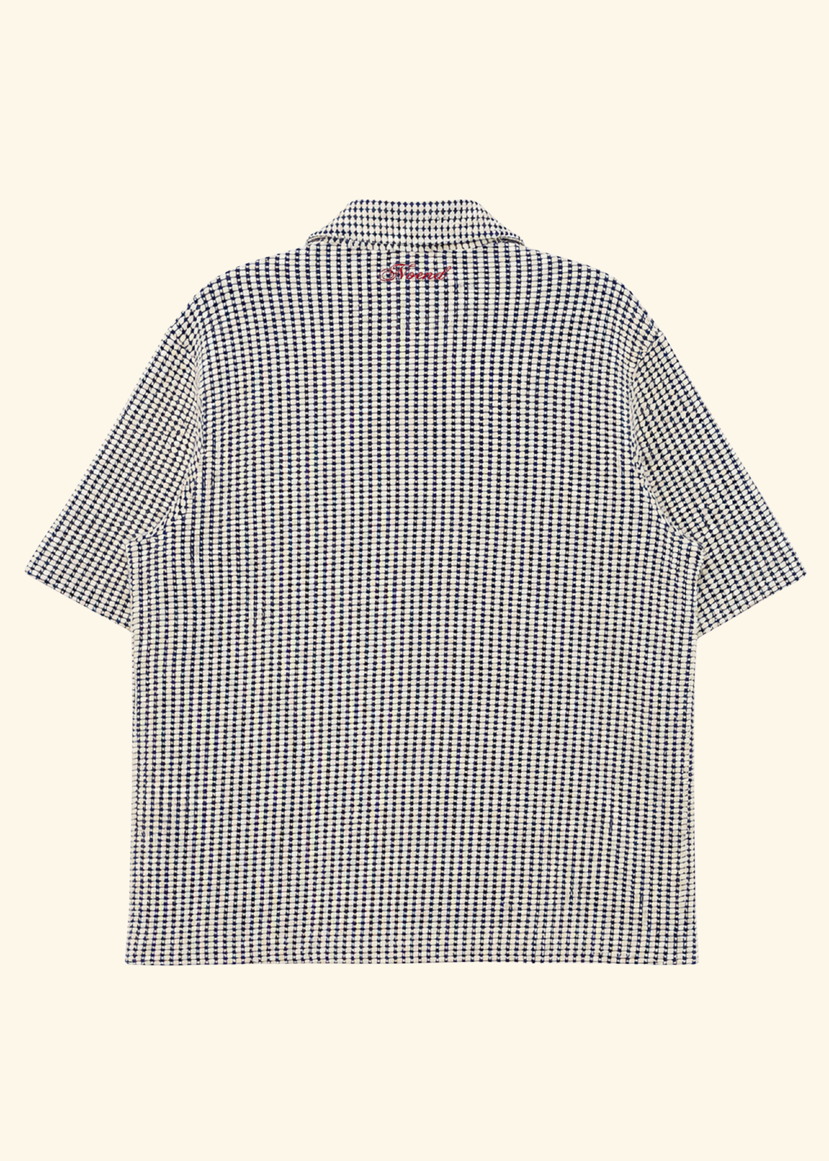 Textured Convertible Collar Shirt