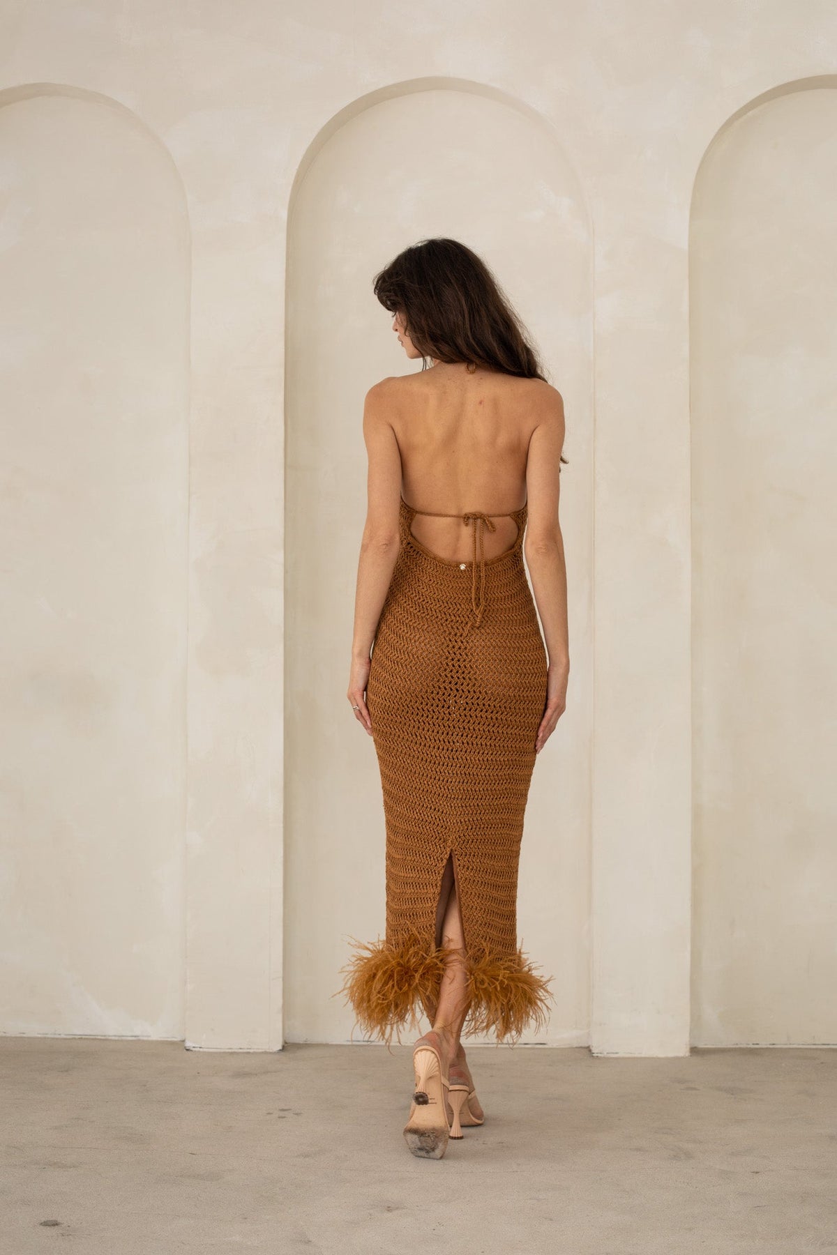 Camilla Crochet Halter Dress