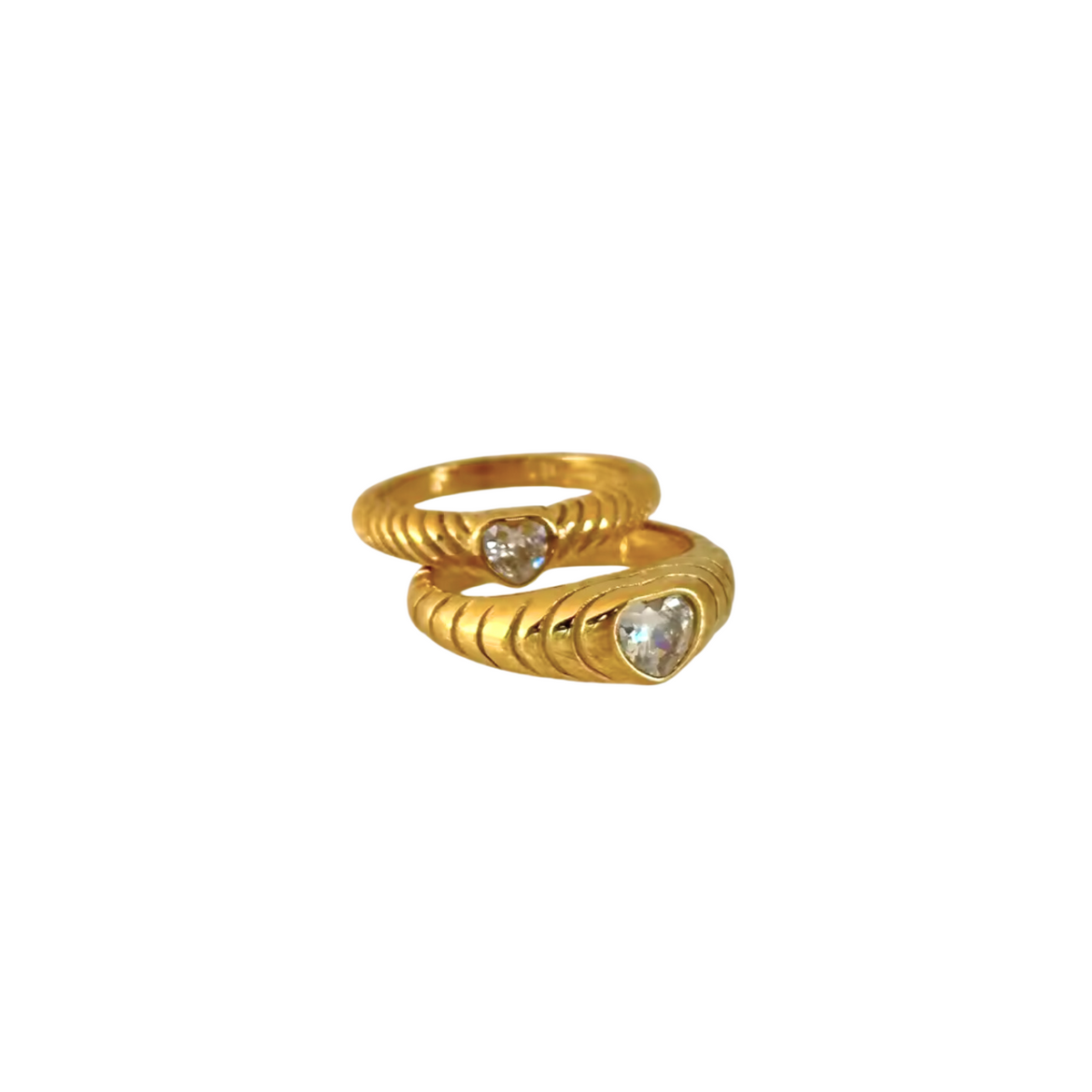 Zircon Heart Ring
