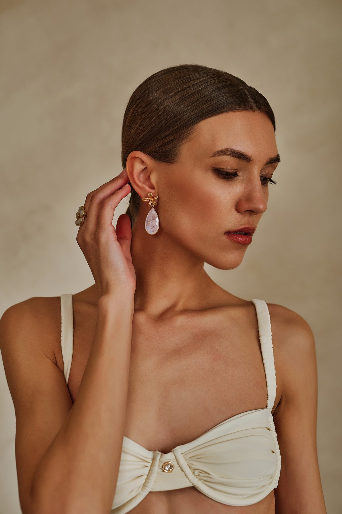 Luna Moonstone Earrings