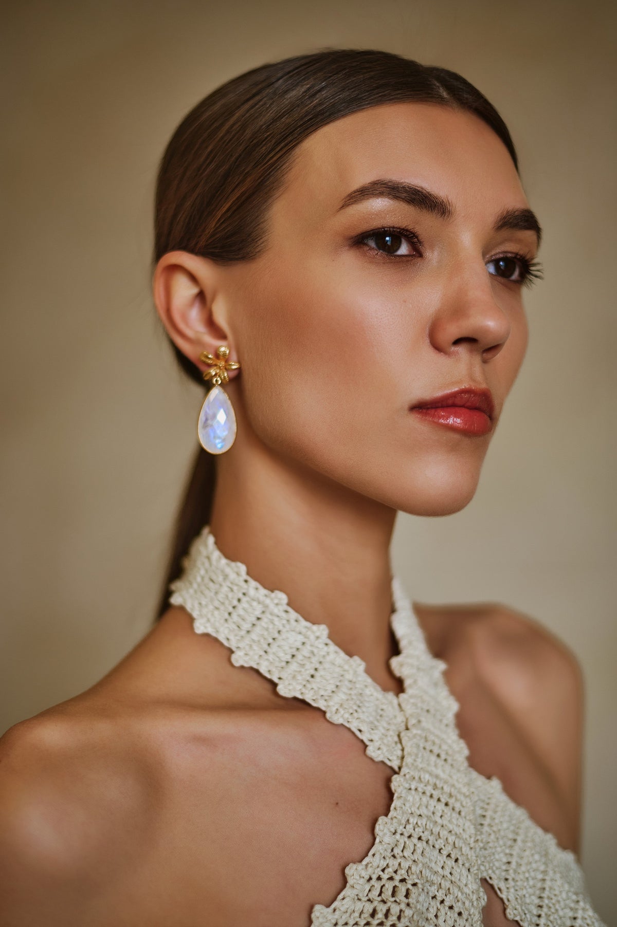 Luna Moonstone Earrings