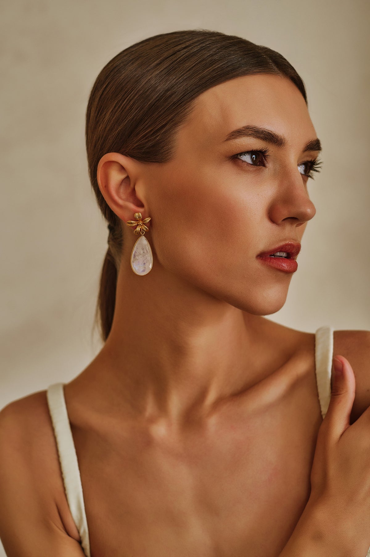 Luna Moonstone Earrings