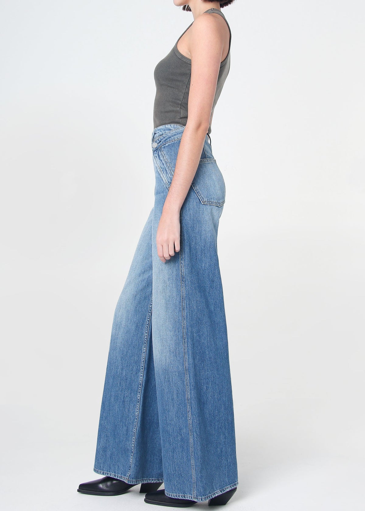 Dina High Waisted Wide