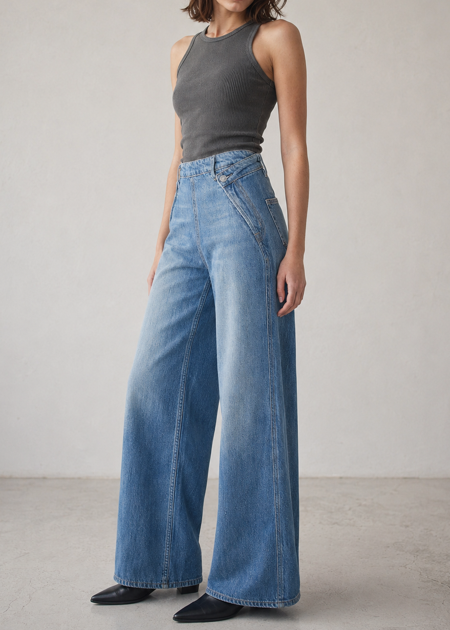 Dina High Waisted Wide