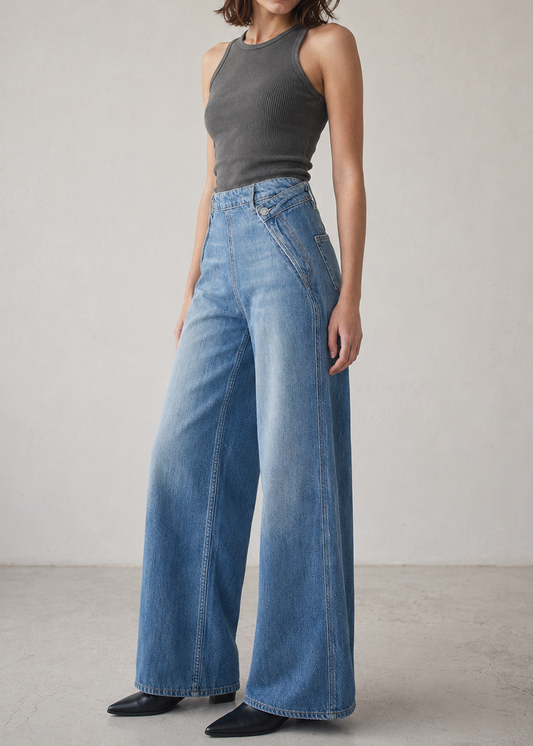 Dina High Waisted Wide