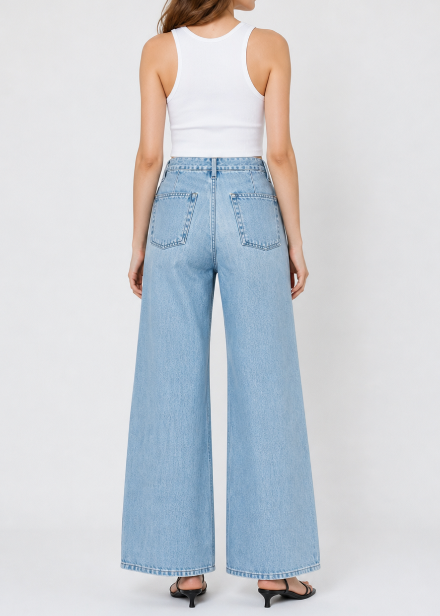 Dina High Waisted Wide