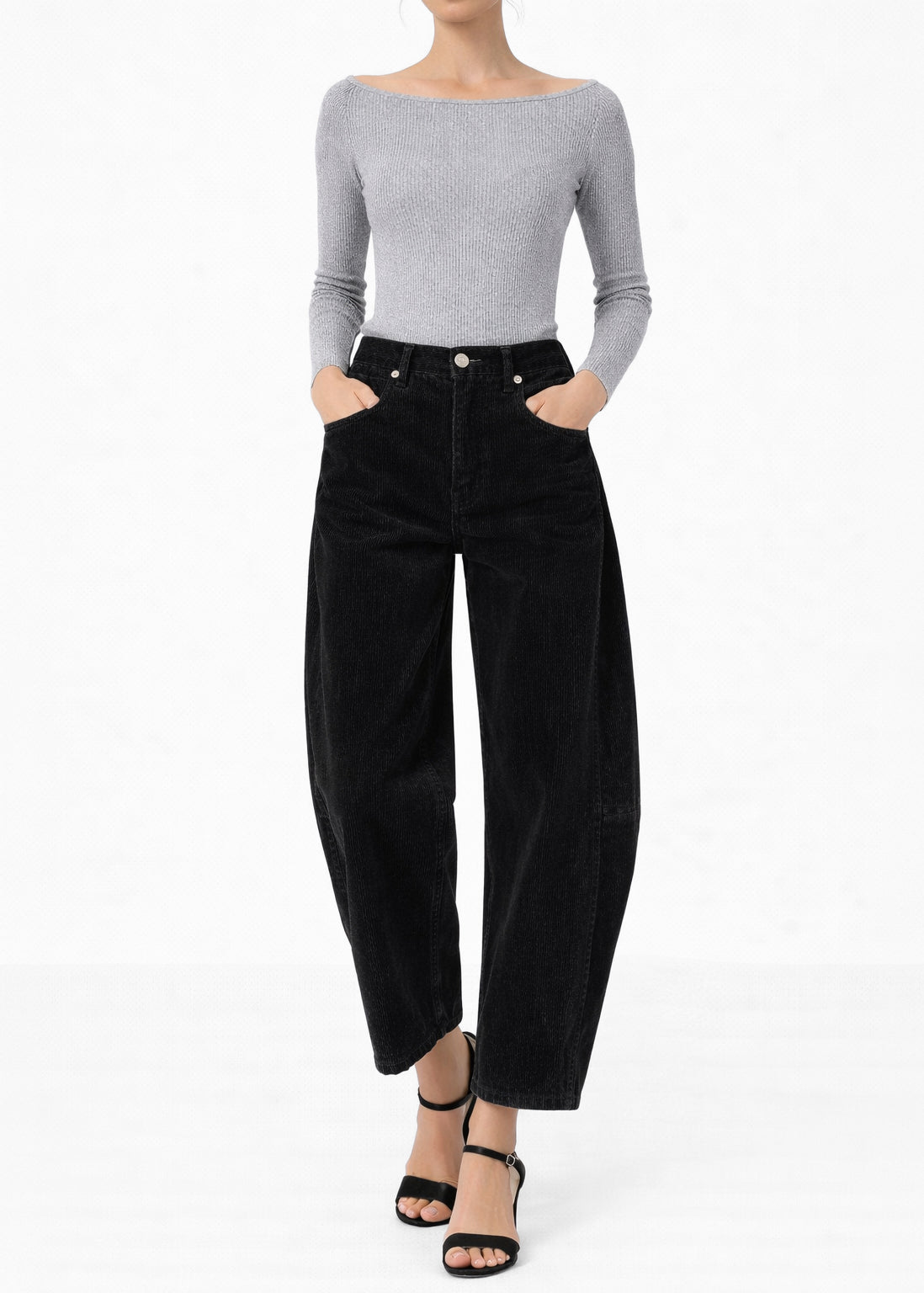 Ava Flutter Slung Fit Corduroy