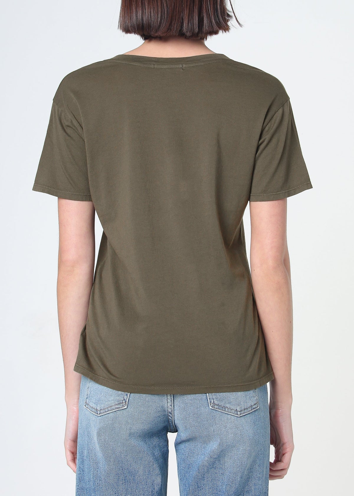 Supima Cotton Deep V Neck Tee