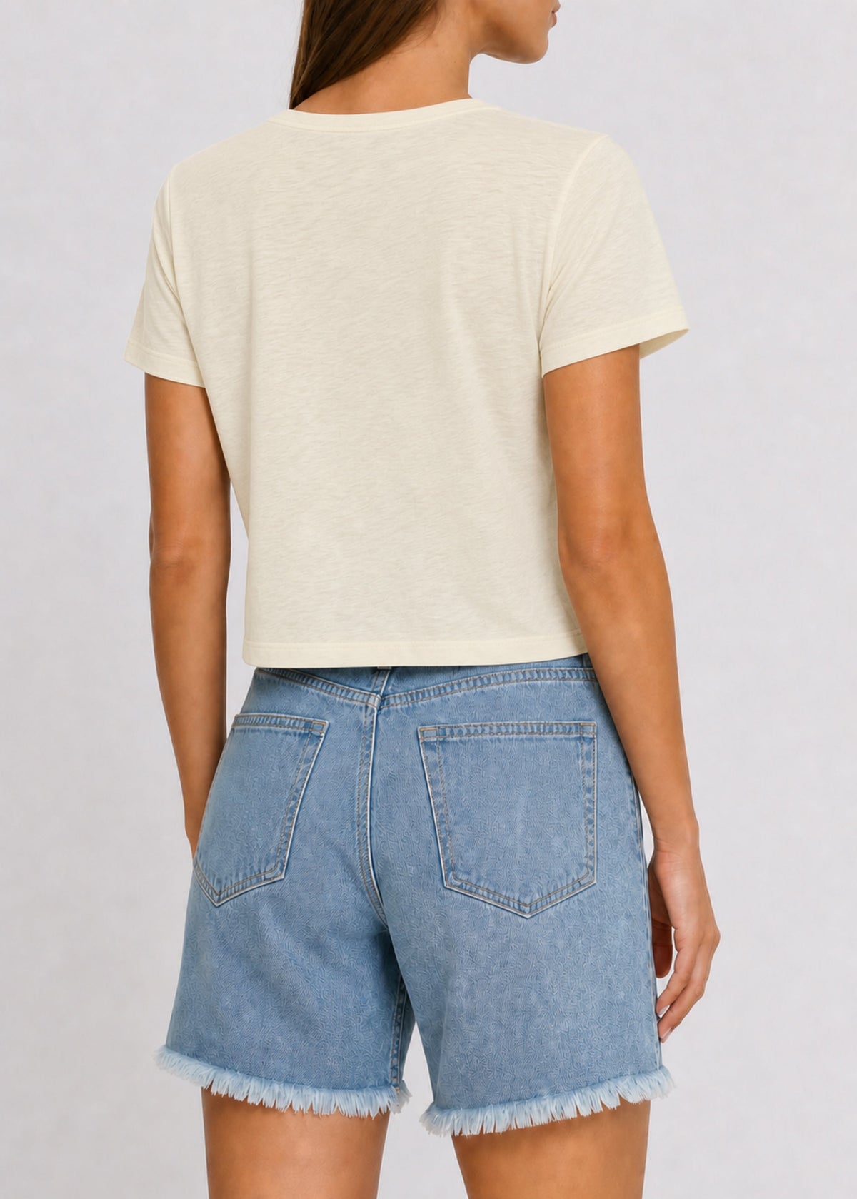 Cotton Modal Slub Crew Tee