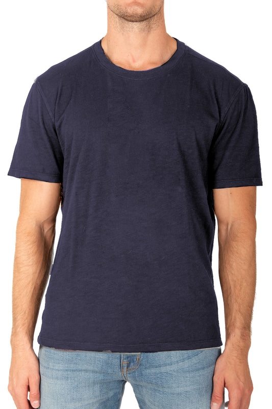 MENS CREW NECKT-NAVY