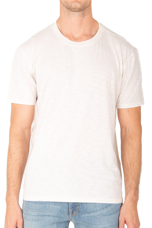 Mens Crew Neck T white