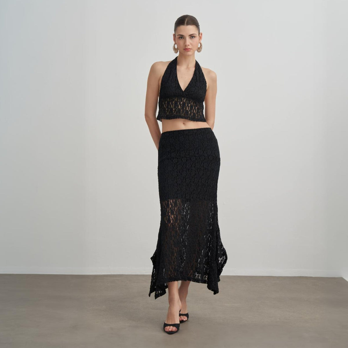 Olivia Lace Set in Midnight Black